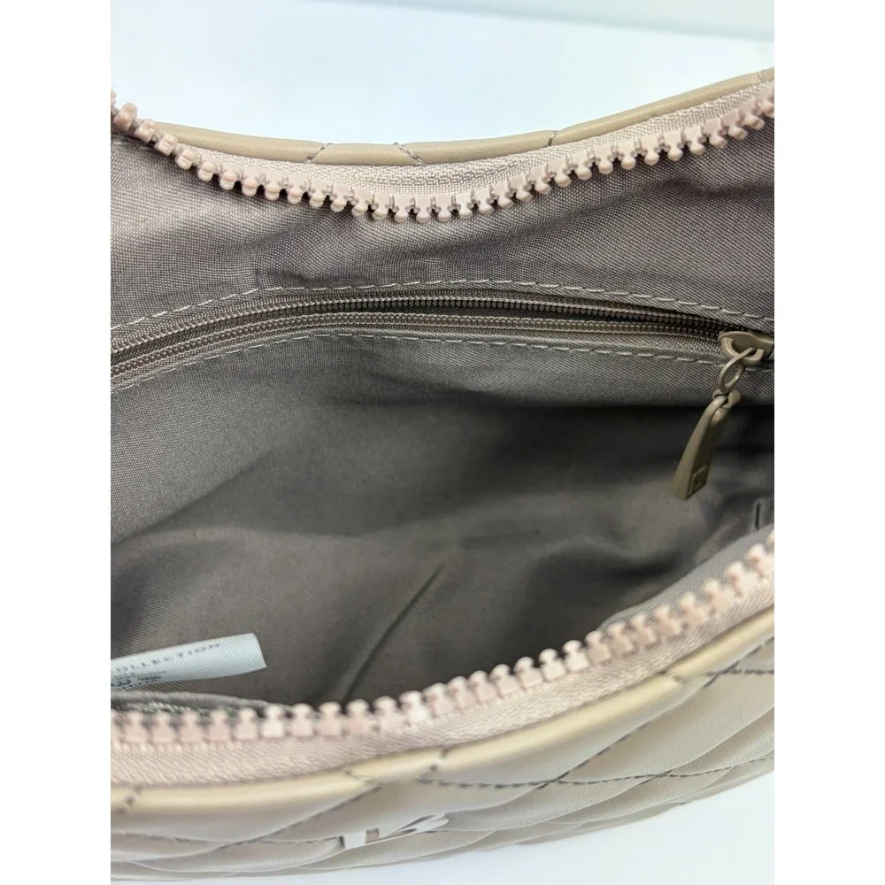 Buffbunny Collection Shoulder Bag Womens Quilted Faux Leather Crescent‎ Purse